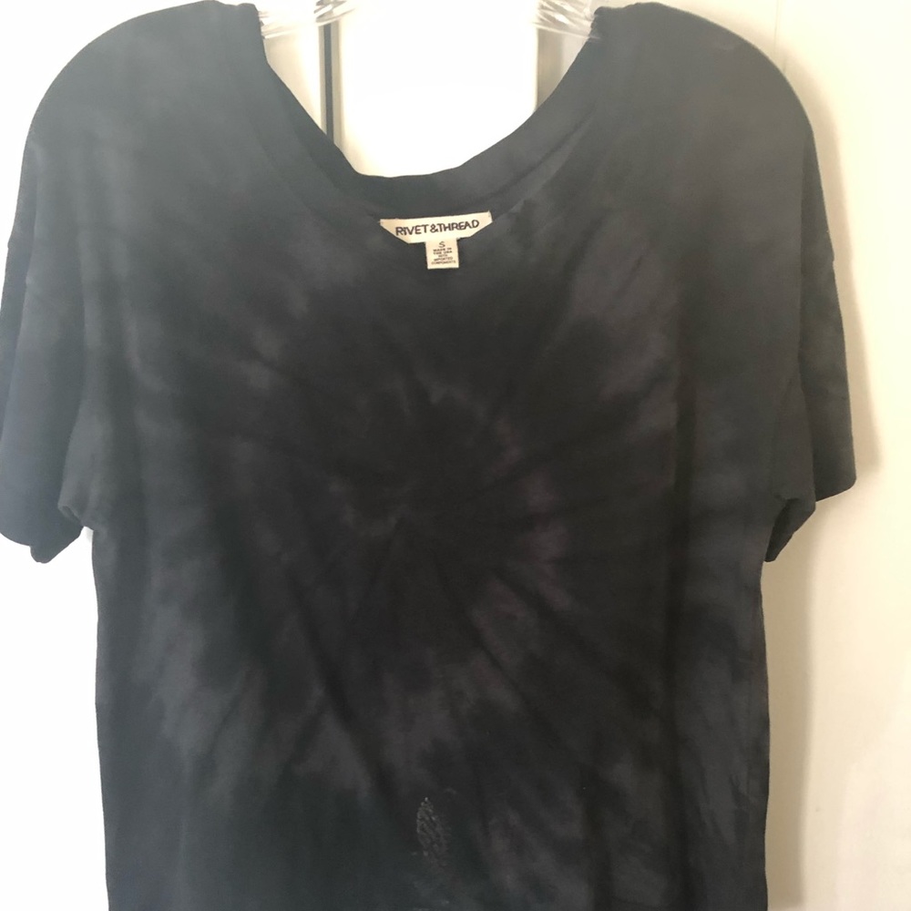 Black Tie-Dye Shirt | Madewell | Size Small